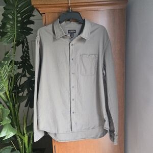 CPO Provisions Gray Button-Up Shirt